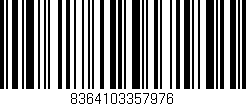 Código de barras (EAN, GTIN, SKU, ISBN): '8364103357976'