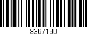 Código de barras (EAN, GTIN, SKU, ISBN): '8367190'