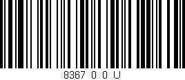 Código de barras (EAN, GTIN, SKU, ISBN): '8367_0_0_U'