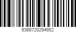 Código de barras (EAN, GTIN, SKU, ISBN): '8368720294652'