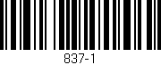 Código de barras (EAN, GTIN, SKU, ISBN): '837-1'