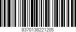 Código de barras (EAN, GTIN, SKU, ISBN): '8370138221205'
