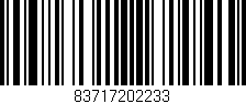 Código de barras (EAN, GTIN, SKU, ISBN): '83717202233'