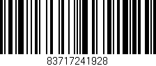 Código de barras (EAN, GTIN, SKU, ISBN): '83717241928'