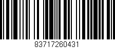 Código de barras (EAN, GTIN, SKU, ISBN): '83717260431'