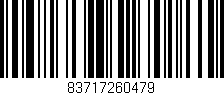 Código de barras (EAN, GTIN, SKU, ISBN): '83717260479'