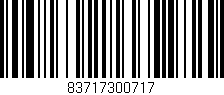 Código de barras (EAN, GTIN, SKU, ISBN): '83717300717'