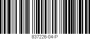 Código de barras (EAN, GTIN, SKU, ISBN): '837226-04-P'