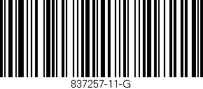 Código de barras (EAN, GTIN, SKU, ISBN): '837257-11-G'