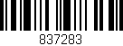 Código de barras (EAN, GTIN, SKU, ISBN): '837283'