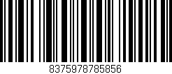 Código de barras (EAN, GTIN, SKU, ISBN): '8375978785856'
