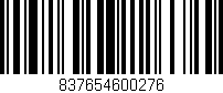 Código de barras (EAN, GTIN, SKU, ISBN): '837654600276'