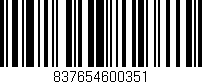 Código de barras (EAN, GTIN, SKU, ISBN): '837654600351'