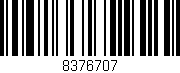 Código de barras (EAN, GTIN, SKU, ISBN): '8376707'