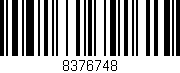 Código de barras (EAN, GTIN, SKU, ISBN): '8376748'