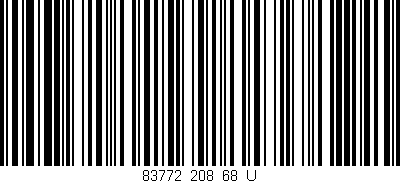 Código de barras (EAN, GTIN, SKU, ISBN): '83772_208_68_U'