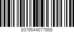 Código de barras (EAN, GTIN, SKU, ISBN): '8378544077959'