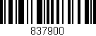 Código de barras (EAN, GTIN, SKU, ISBN): '837900'