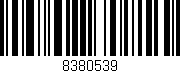 Código de barras (EAN, GTIN, SKU, ISBN): '8380539'
