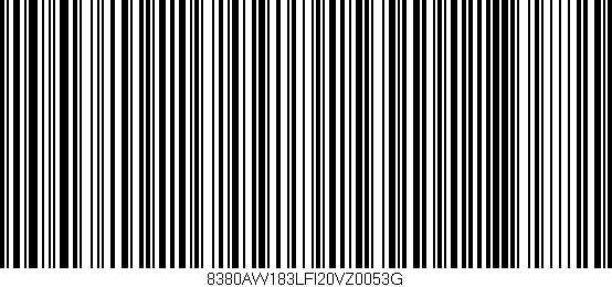 Código de barras (EAN, GTIN, SKU, ISBN): '8380AW183LFI20VZ0053G'