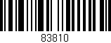 Código de barras (EAN, GTIN, SKU, ISBN): '83810'