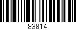 Código de barras (EAN, GTIN, SKU, ISBN): '83814'