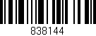 Código de barras (EAN, GTIN, SKU, ISBN): '838144'