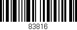 Código de barras (EAN, GTIN, SKU, ISBN): '83816'