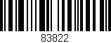 Código de barras (EAN, GTIN, SKU, ISBN): '83822'