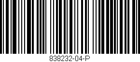 Código de barras (EAN, GTIN, SKU, ISBN): '838232-04-P'