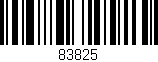 Código de barras (EAN, GTIN, SKU, ISBN): '83825'
