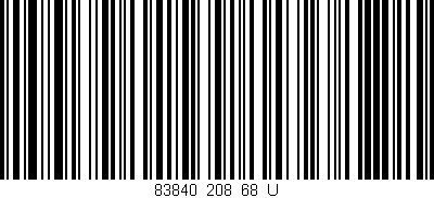 Código de barras (EAN, GTIN, SKU, ISBN): '83840_208_68_U'
