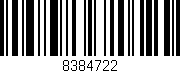 Código de barras (EAN, GTIN, SKU, ISBN): '8384722'