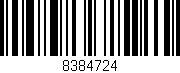 Código de barras (EAN, GTIN, SKU, ISBN): '8384724'