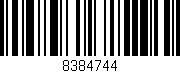 Código de barras (EAN, GTIN, SKU, ISBN): '8384744'