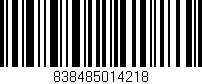 Código de barras (EAN, GTIN, SKU, ISBN): '838485014218'