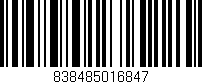 Código de barras (EAN, GTIN, SKU, ISBN): '838485016847'