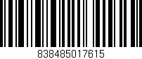 Código de barras (EAN, GTIN, SKU, ISBN): '838485017615'