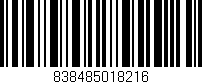 Código de barras (EAN, GTIN, SKU, ISBN): '838485018216'