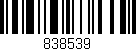 Código de barras (EAN, GTIN, SKU, ISBN): '838539'