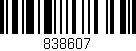 Código de barras (EAN, GTIN, SKU, ISBN): '838607'