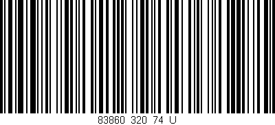 Código de barras (EAN, GTIN, SKU, ISBN): '83860_320_74_U'