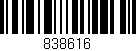 Código de barras (EAN, GTIN, SKU, ISBN): '838616'