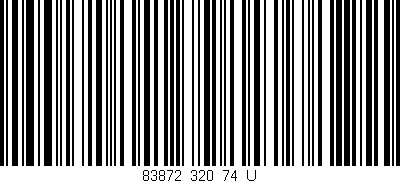 Código de barras (EAN, GTIN, SKU, ISBN): '83872_320_74_U'