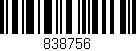 Código de barras (EAN, GTIN, SKU, ISBN): '838756'