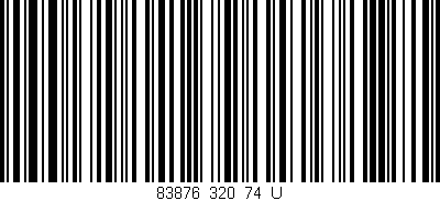 Código de barras (EAN, GTIN, SKU, ISBN): '83876_320_74_U'