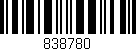 Código de barras (EAN, GTIN, SKU, ISBN): '838780'