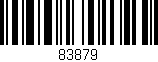 Código de barras (EAN, GTIN, SKU, ISBN): '83879'