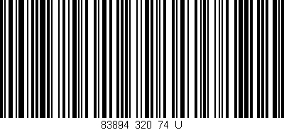 Código de barras (EAN, GTIN, SKU, ISBN): '83894_320_74_U'