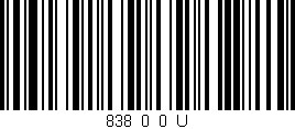 Código de barras (EAN, GTIN, SKU, ISBN): '838_0_0_U'